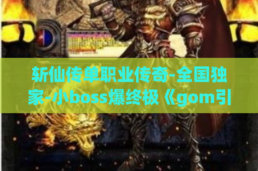 斩仙传单职业传奇-全国独家-小boss爆终极《gom引